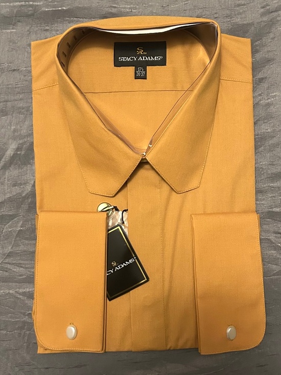 Stacey Adams Other - Orange/ Gold Stacy Adams Long Sleeve Shirt